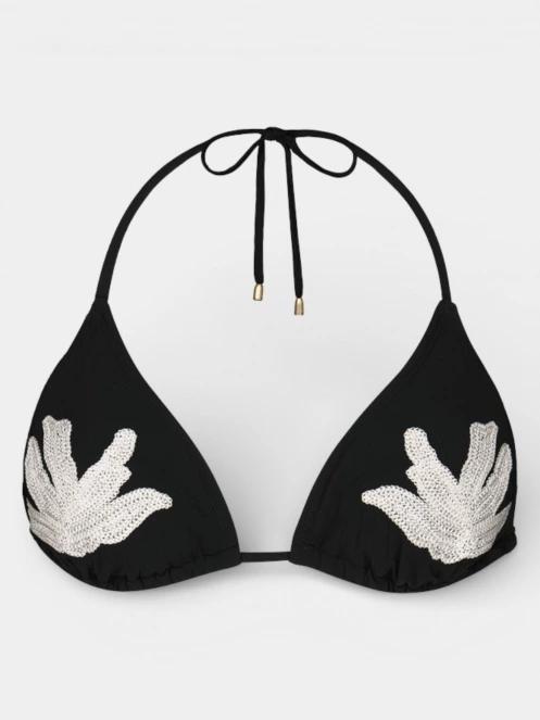 Barts Zimbra Triangle női bikini felső fekete színben 4