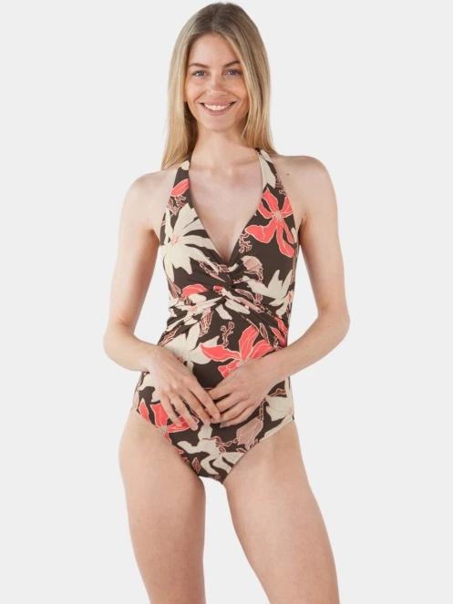 Barts Camolo Halter Shaping Onepiece női fürdőruha barna színben 2