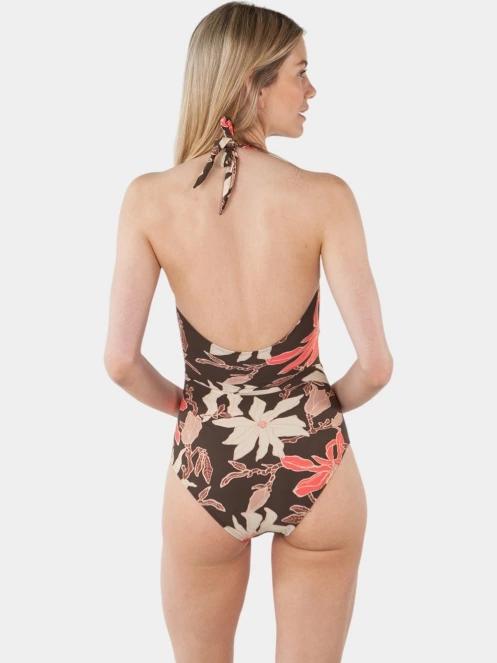 Barts Camolo Halter Shaping Onepiece női fürdőruha barna színben 3
