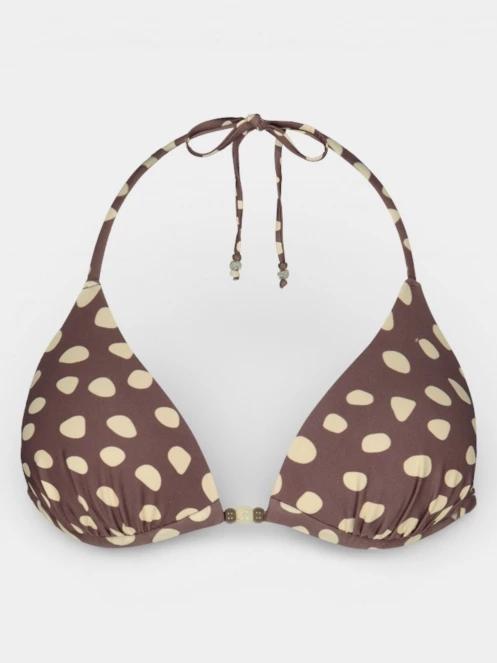 Barts Dauna Triangle női bikini felső barna színben 4