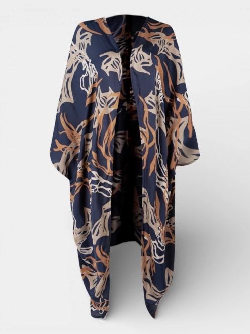 Barts Navyo Kimono női strandruha sötétkék színben 2