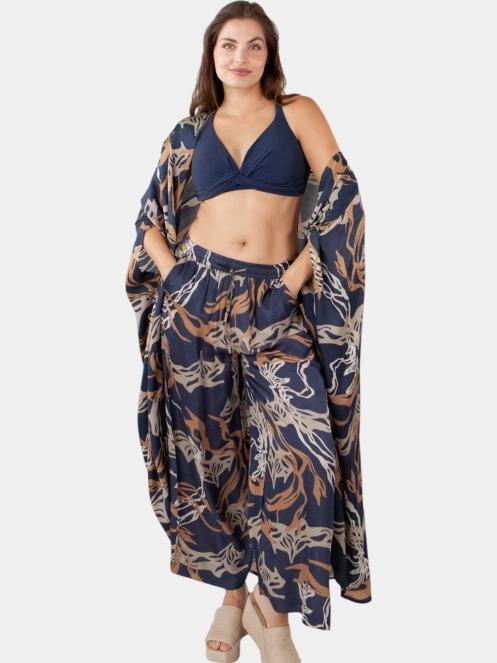 Barts Navyo Kimono női strandruha sötétkék színben 3