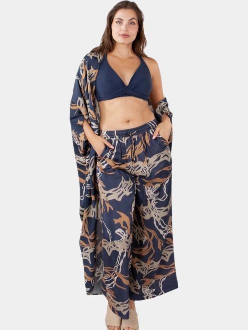 Barts Navyo Kimono női strandruha sötétkék színben 4