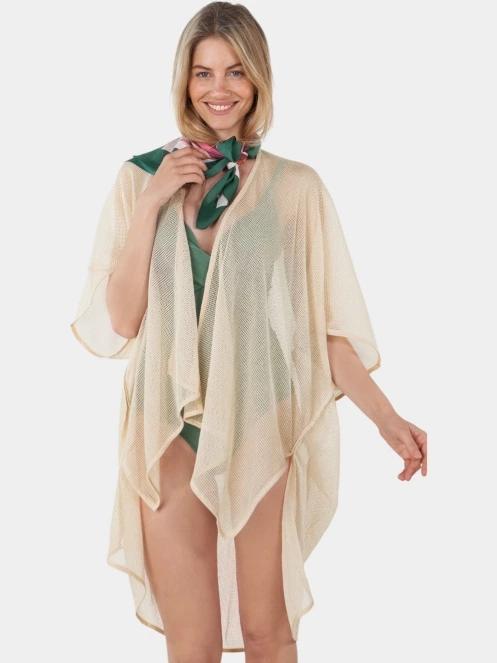 Barts Jacintou Kaftan női strandruha fehér színben 4