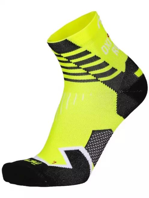 Mico Compression Oxi-Jet Run Ankle Socks sportzokni sárga színben 2