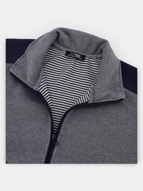 TBS Cairogil férfi kardigán sötétkék színben 7