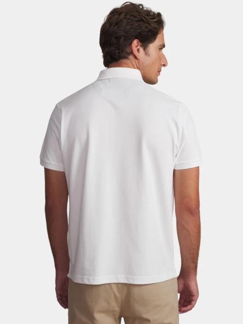 TBS Clidepol férfi galléros póló fehér színben 3