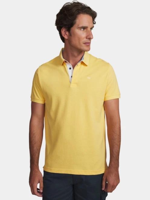 TBS Clidepol férfi galléros póló sárga színben 2