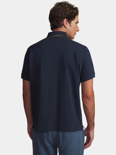 TBS Clidepol férfi galléros póló sötétkék színben 3