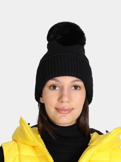 Colmar Twist női bojtos sapka fekete színben 2