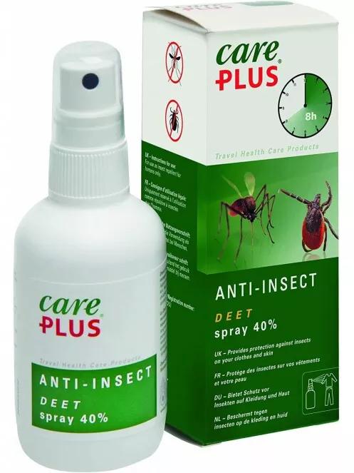 Care Plus CP® Anti-Insect - Deet Spray 40%, 60ml szúnyogriasztó fehér színben 2