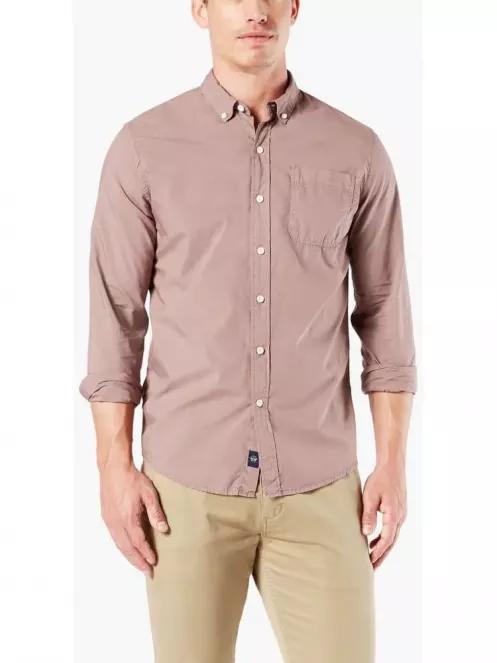 Dockers Alpha Icon LS férfi hosszú ujjú ing rózsaszín színben 2