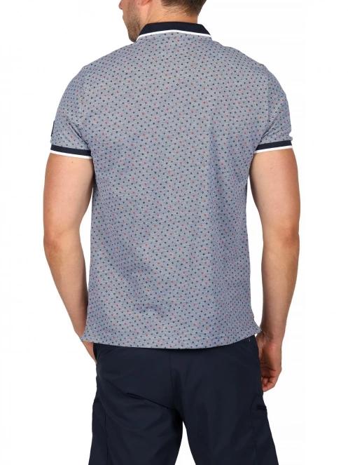 TBS Drakepol férfi galléros póló kék színben 4