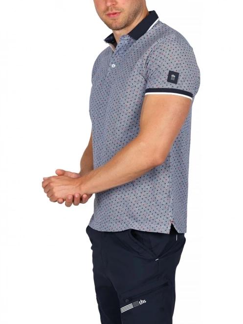 TBS Drakepol férfi galléros póló kék színben 6