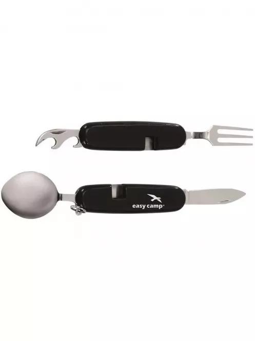 Easy Camp Easy Folding Cutlery evőeszköz készlet fekete színben 2