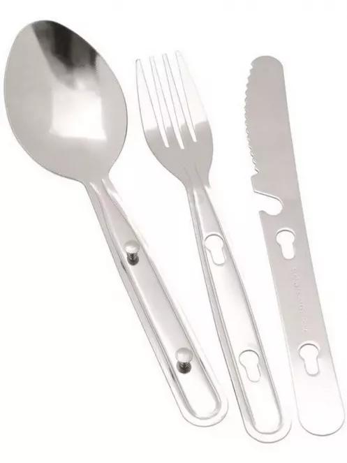 Easy Camp Easy Travel Cutlery evőeszköz készlet szürke színben 2