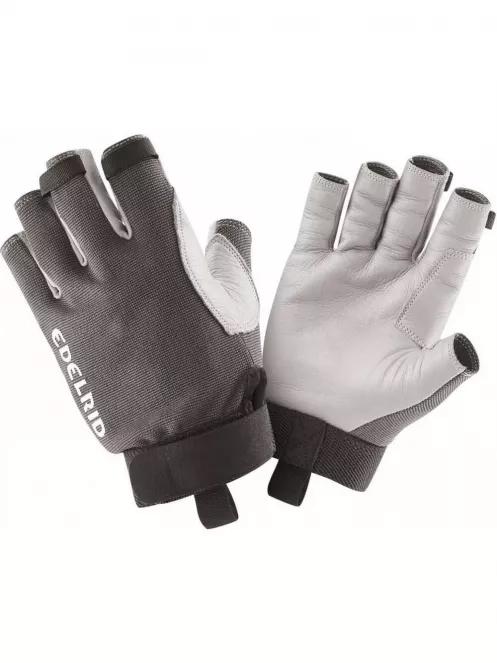 Edelrid Work Glove Open II mászókesztyű szürke színben 2