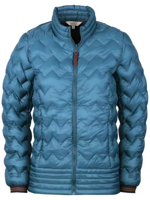 Aigle Edina-t női átmeneti kabát zöld színben 2