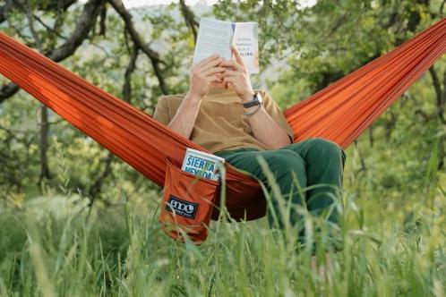 Eno TravelNest Hammock + Straps Combo függőágy piros színben 9