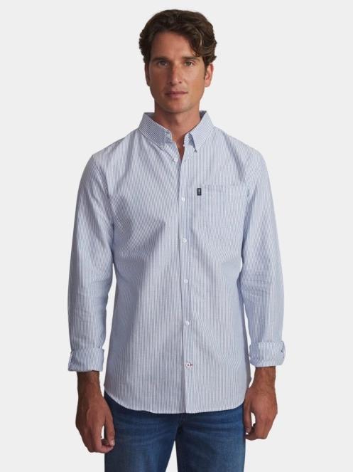 TBS Erwanche férfi hosszú ujjú ing kék színben 2