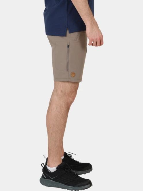Fjallraven Abisko Trail Stretch Shorts M férfi túra rövidnadrág barna színben 5
