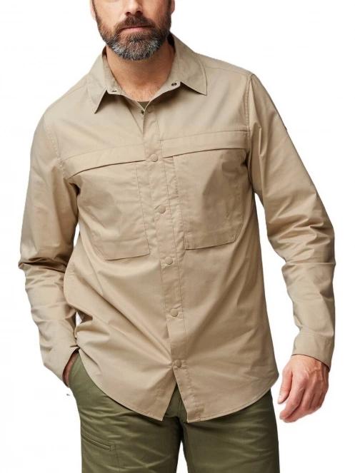 Fjallraven Abisko Trail Shirt LS M férfi hosszú ujjú túraing homok színben 2