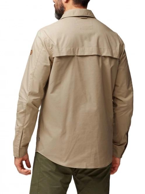 Fjallraven Abisko Trail Shirt LS M férfi hosszú ujjú túraing homok színben 4