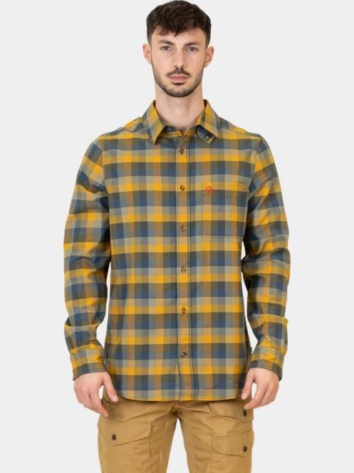 Fjallraven Lappland Stretch Flannel Shirt M férfi hosszú ujjú ing sötétkék színben 2