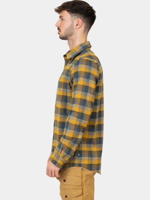 Fjallraven Lappland Stretch Flannel Shirt M férfi hosszú ujjú ing sötétkék színben 3