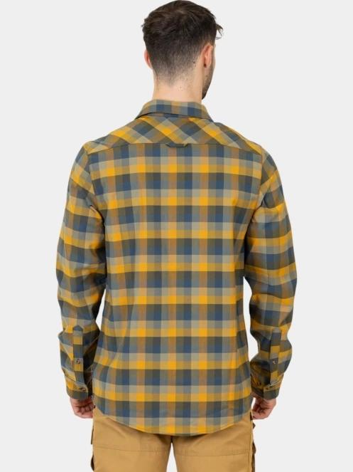 Fjallraven Lappland Stretch Flannel Shirt M férfi hosszú ujjú ing sötétkék színben 4