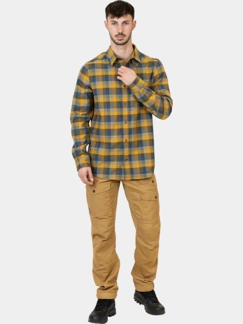 Fjallraven Lappland Stretch Flannel Shirt M férfi hosszú ujjú ing sötétkék színben 5