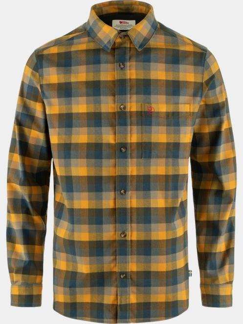 Fjallraven Lappland Stretch Flannel Shirt M férfi hosszú ujjú ing sötétkék színben 9