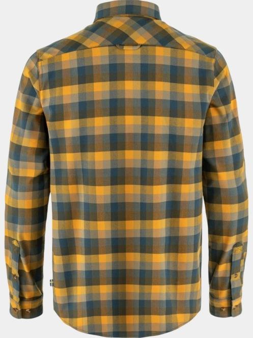 Fjallraven Lappland Stretch Flannel Shirt M férfi hosszú ujjú ing sötétkék színben 10