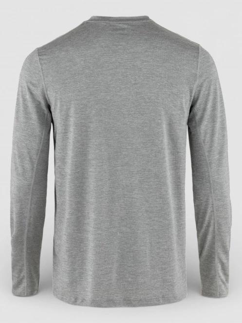 Fjallraven Abisko Day Hike LS M férfi hosszú ujjú sport póló szürke színben 3