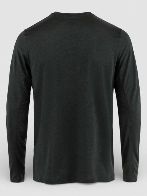 Fjallraven Abisko Day Hike LS M férfi hosszú ujjú sport póló fekete színben 3