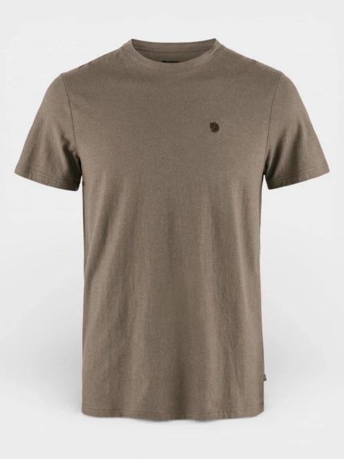Fjallraven Hemp Blend T-shirt M férfi rövid ujjú póló barna színben 2
