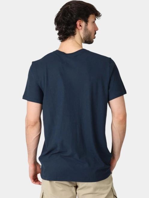 Fjallraven Hemp Blend T-shirt M férfi rövid ujjú póló sötétkék színben 4