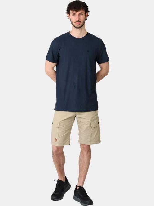 Fjallraven Hemp Blend T-shirt M férfi rövid ujjú póló sötétkék színben 5
