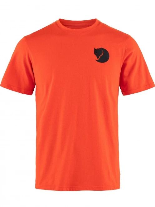 Fjallraven Walk With Nature T-shirt M férfi rövid ujjú póló narancssárga színben 5