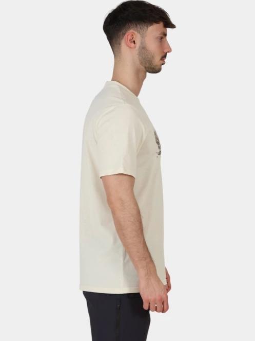 Fjallraven Lush Logo T-shirt M férfi rövid ujjú póló fehér színben 5
