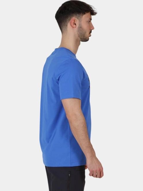 Fjallraven Lush Logo T-shirt M férfi rövid ujjú póló kék színben 5