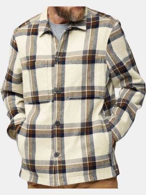 Fjallraven Singi Flannel Overshirt M férfi hosszú ujjú ing homok színben 2