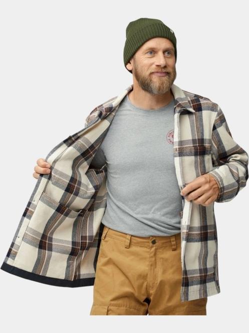 Fjallraven Singi Flannel Overshirt M férfi hosszú ujjú ing homok színben 6