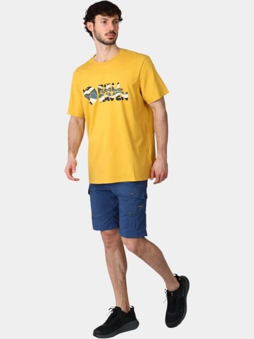 Fjallraven Multicolor Logo T-shirt M férfi rövid ujjú póló narancssárga színben 5