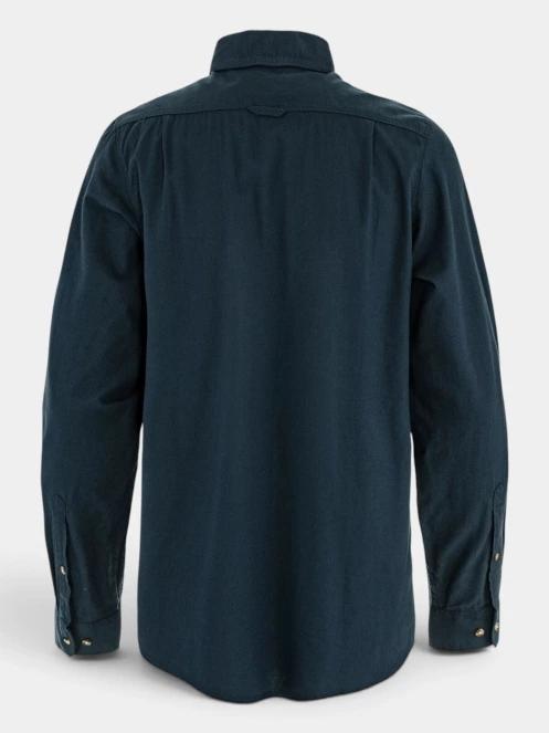 Fjallraven Övik Lite Flannel Shirt M férfi hosszú ujjú ing sötétkék színben 3