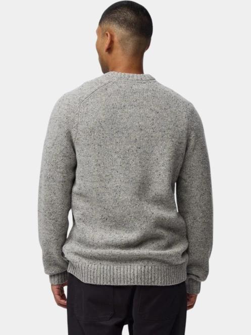 Fjallraven Övik Neps Knit Sweater M férfi kötött pulóver szürke színben 4