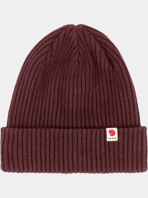 Fjallraven Fjällräven Rib Hat kötött sapka bordó színben 4