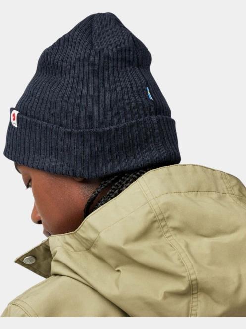 Fjallraven Fjällräven Rib Hat kötött sapka sötétkék színben 4