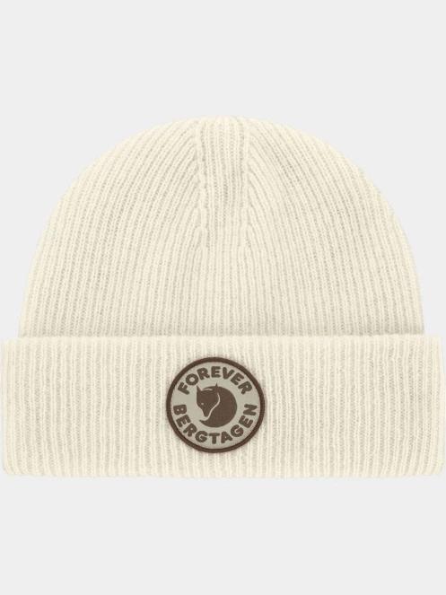 Fjallraven Bergtagen Forever Wool Beanie kötött sapka fehér színben 4