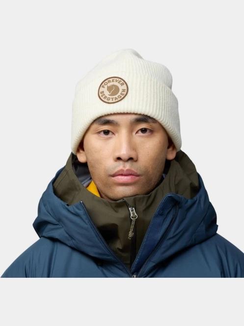 Fjallraven Bergtagen Forever Wool Beanie kötött sapka fehér színben 5